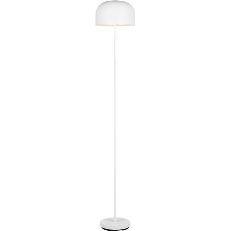 Lampada da terra LED ricaricabile, metallo, bianco opaco, H 147 cm, Jeff (1/5)