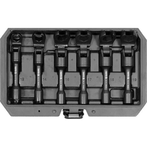 SET DI CHIAVI AD ANELLO FORATE DA 3/8'', 6 PEZZI - YT-01440 (1/3)