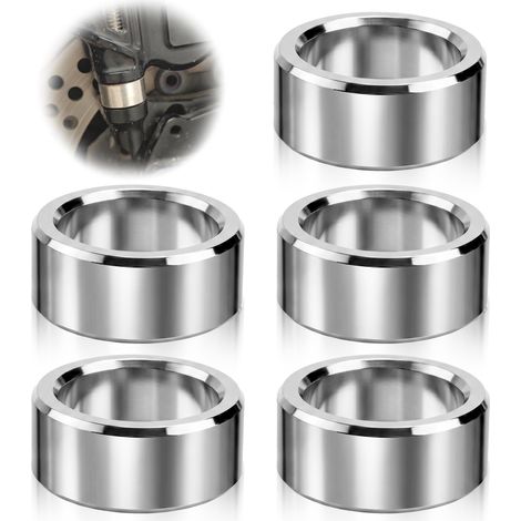 5 Pièces Entretoises en Acier Inoxydable 304 Rond,12 x 16 x 6mm,Non Filetée Douille Métallique Finition Lisse Rondelle Espacement Manchon pour M12 Vis Boulons Écrous (1/5)