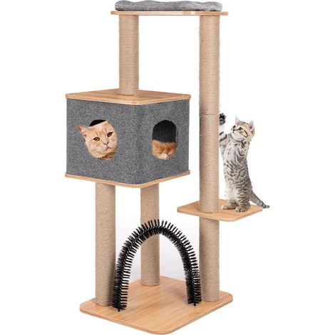 Tiragraffi Albero 1 Cuccia Coperta Casa Rifugio Graffiatoio Pallina Gatti Felini (1/5)