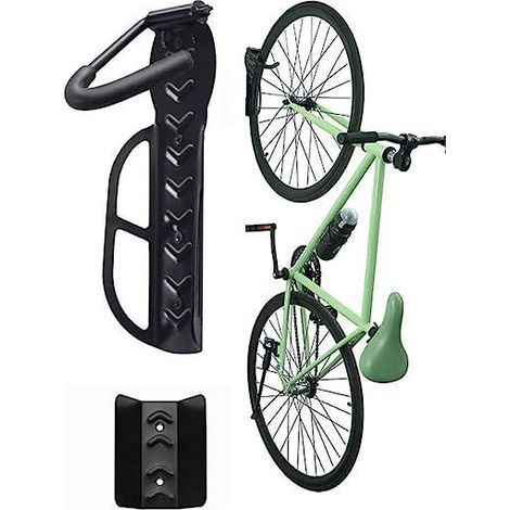 1Pcs Porte-Vélo Pour Garage Avec Plateau À Pneus,Support Mural Pour Vélo,Crochet Vertical Pour Vélo D'intérieur,Support Pour Vélo D'appartement Pouvant Supporter Jusqu'à 30kg (1/5)