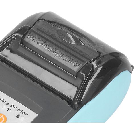 Stampante termica wireless Bluetooth per scontrini, 58 mm, portatile, per officine dell'industria tessile, DC 7,4 V, senza coperchio. (1/5)