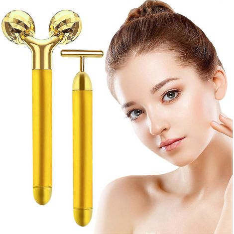 Elektrisches Gesichtsmassagegerät, Vibrations-Set für Gesichtsstraffung und Körperbehandlung, reduziert Schwellungen, mildert Falten und wirkt Anti-Aging. (1/5)