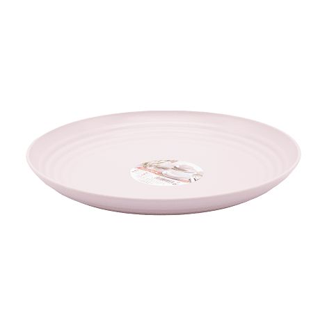 Plato plastico clasico 22 cm Rosa claro (1/4)