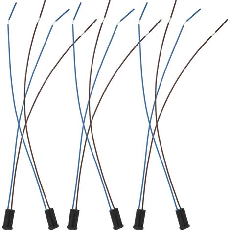 Douilles G4 Résistant la Chaleur Réutilisable Noir en Plastique Lot de 6 Support de Lampe et Ampoules LED Basse Tension Projets DIY (1/5)