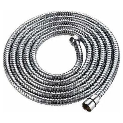 Flexible de douche 3m en acier inoxydable avec protection anti-torsion (1/5)