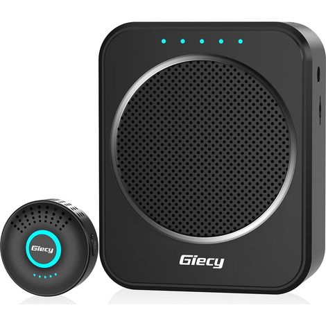 Amplificateur de voix avec microphone cravate sans fil avec DSP Anti-retour Batterie 2800 mAh Système de sonorisation portable pour enseignant, guides touristiques, conférences (1/5)