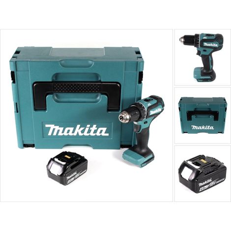 Makita DDF 485 M1J Akku Bohrschrauber 18V 50Nm Solo im Makpac + 1x 4,0 Ah Akku - ohne Ladegerät