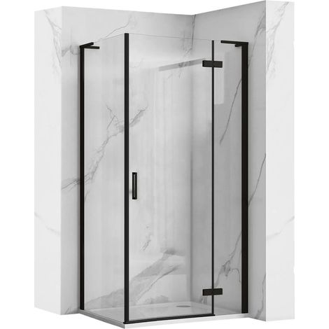 DUSCHKABINE REA HUGO BLACK 80X80 80x80
