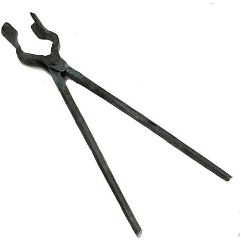 Pinces De Forgeron Pinces à Bouche Ronde Outils De Forge De Forgeron De Forgeron Pinces à Couteau Outils De Forgeron Pinces à Boulons Convient pour La Forge D'étau D'enclume 45cm (1/3)