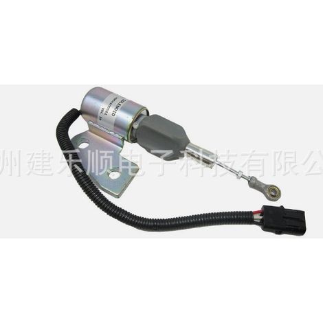 3991168 Flameout Solenoid Valve Compatible with Cummins 4BT Hyundai R130 R210-7 Fuel Cut-off Solenoid Valve Accessories