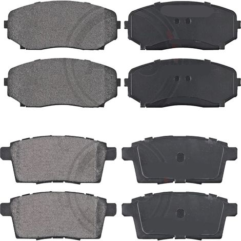 KIT PASTIGLIE FRENO ANTERIORI E POSTERIORI compatibile con MAZDA RX-8 (SE,FE) / PASTIGLIE FRENANTI AUTO OEM FDB1758,FDB1759 / SOSTITUZIONE DIRETTA / BASSA POLVERE / SILENZIOSO