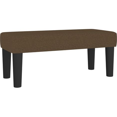 Panca Marrone Scuro 70x30x30 cm in Tessuto vidaXL (1/5)