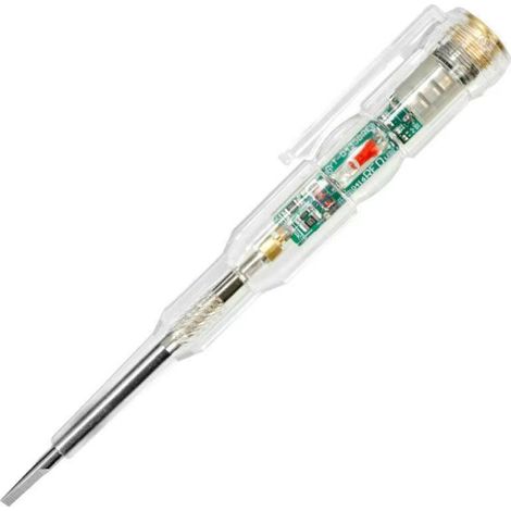 Stylo testeur de tension intelligent, détecteur de tension, crayon de test électrique avec LED haute luminosité et tournevis intégré. (1/5)