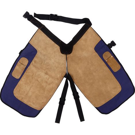 Hufschmiedschürze aus Rindsleder mit Tasche, Hufputzhose, landwirtschaftliches Zubehör aus Segeltuch. (1/5)