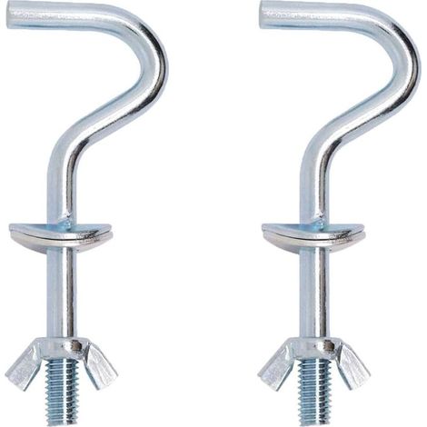 Boulons de fixation robustes en métal pour fauteuil suspendu (2 pièces)- adaptés aux terrasses de jardin intérieures et extérieures. (1/5)