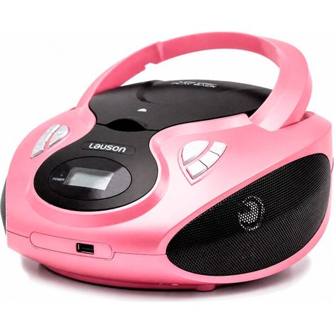 LAUSON CP738 ROSA / REPRODUCTOR RADIO CD CON ALTAVOCES INCORPORADOS
