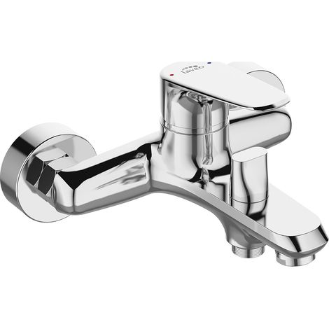 Rubinetto per vasca da bagno a parete cromato monocomando Rondo