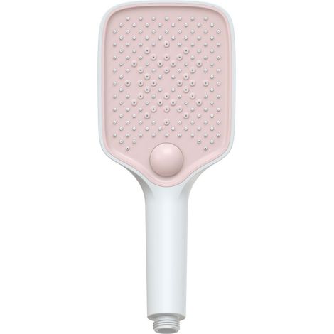 BERNSTEIN - Teleducha angulada antical, 3 chorros - 10.7x25.9cm - HB152E - Blanco / Rosa mate Blanco/rosa mate