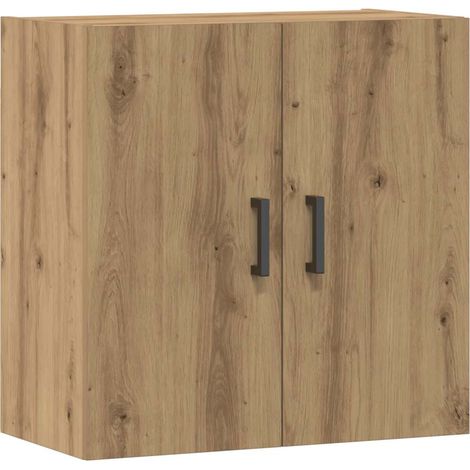 Armoire murale chêne artisanal 60x31x60 cm bois d'ingénierie (1/5)