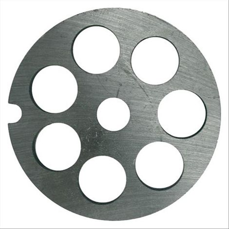 Piastra "Professionale" per Tritacarne manuale "REBER" in acciaio temperato n. 5 -Foro da 6 mm (1/2)
