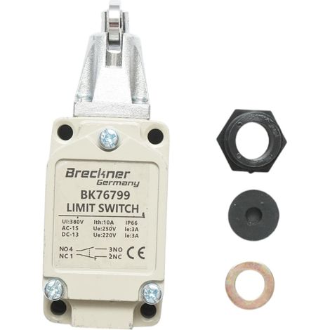 Interruttore di fine corsa con rullo verticale – 380V / 1NO + 1NC / IP66 Breckner Germany (1/5)