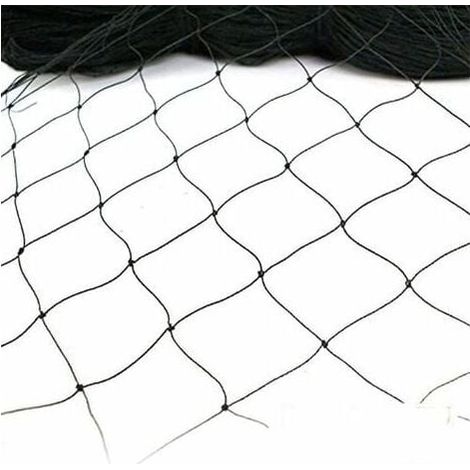 Rete anti-uccelli per la protezione di piante e alberi da giardino, 15x7,5 m, nera (1/3)