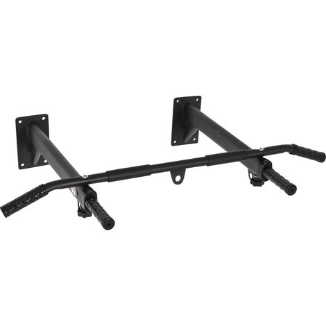 Barre de traction, Capacité de poids maximale 150 kg, Dimensions 110 cm x 38 cm x 20 cm, Fixée au mur, Convient pour l'entraînement de force, Poignées antidérapantes (1/5)