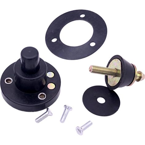 8 Serrure à percussion ronde 526, Acier robuste, Pour porte de chargeuse, Engins de chantier (1/5)