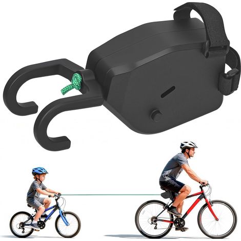 Corde de Remorquage pour Vélo 2.5 m Barre Traction Velo Enfant, Rétractable pour Toutes Sortes D'Accessoires de Remorquage de Bicyclettes en Plein Air de Charge 90kg (1/5)