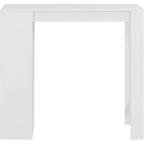 Maison Exclusive - Tavolo da Bar con Ripiano Bianco 110x50x103 cm (1/5)
