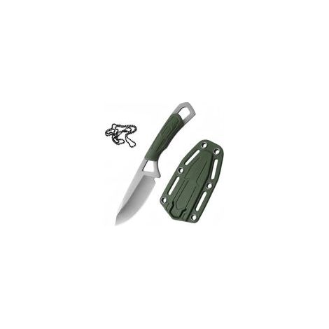 Couteau de poche fixe mini-outil multifonction portable avec chaîne pour le jardinage, le camping, la randonnée et la survie en pleine nature (1/5)