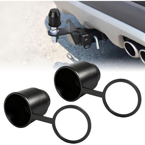 2x Anhängerkupplung Abdeckkappe mit Sicherungsring für 50mm Kugelkopf (1/5)