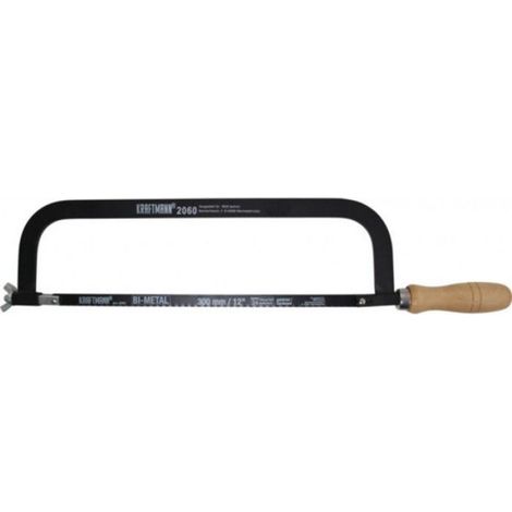 Scie À Métaux Archet - Lame HSS 300 Mm - Cadre En Métal Robuste - Pour Découpe Précise De Tubes Et Profilés - 1 Pièce