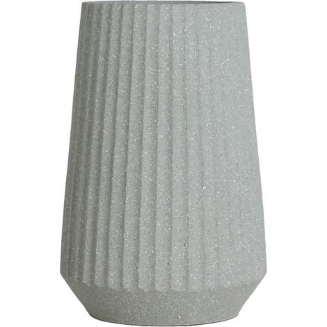 Cache pot contemporain en polyresine gris pour décoration élégante - Gris contemporain effet béton (1/3)