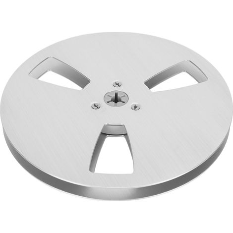 Leere 1/4" 7" 3-Loch-Aufwickelspule aus Aluminiumlegierung für Universal-Öffnungsmaschinen, silberne Aufwickelspule (1/5)