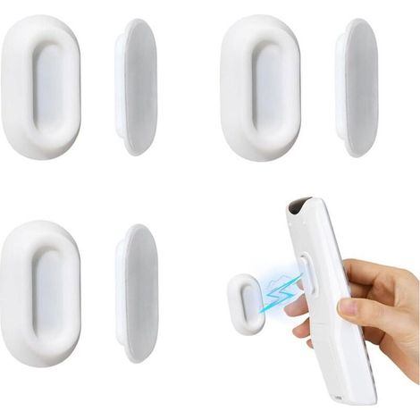 Lot de 3 supports magnétiques pour télécommande, support mural magnétique puissant pour téléviseurs et ventilateurs avec dos autocollant (1/4)