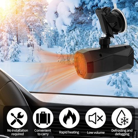 Sbrinatore per auto 12V 150W, ventilatore portatile a 360° con spina per accendisigari - ALTRO (1/4)