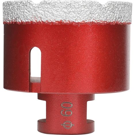 Foret diamant pour carrelage 60 mm,Scie Cloche Diamant Foret avec Filetage M14 Pour Le Forage à Sec Ou Humide De Manière Sec En Porcelaine, Carrelage, Granit, Marbre, Verre (1/5)
