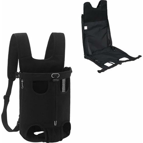 Sac À Dos Pour Chien Et Chat - Capacité XXL - Sangle De Sécurité Intégrée - Accessoire De Transport Portable - Noir (1/4)