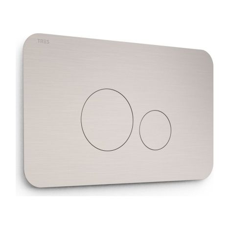 Bouton de chasse double pour WC Chrome - TRES 25429802
