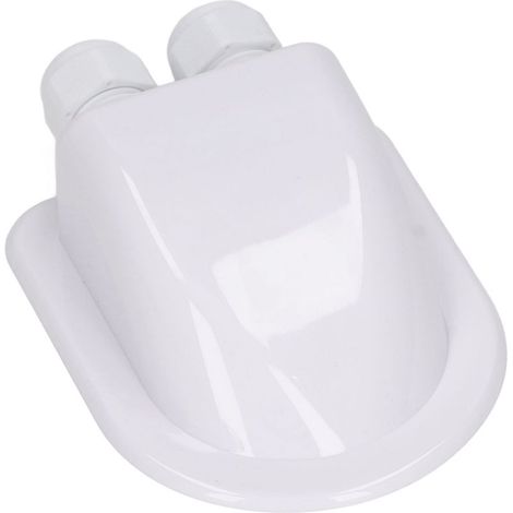 Boîte de jonction étanche ABS pour panneaux solaires, double entrée pour installation électrique extérieure, couleur blanche (1/5)