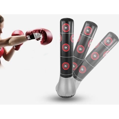 Sac de frappe gonflable pour entraînement boxe et kick, accessoire anti-stress (1/5)