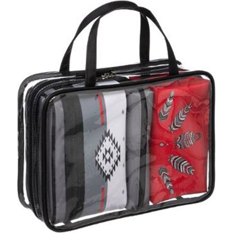 Set de 4 Trousses de Toilettes "Buffalo" 27cm Rouge (1/3)