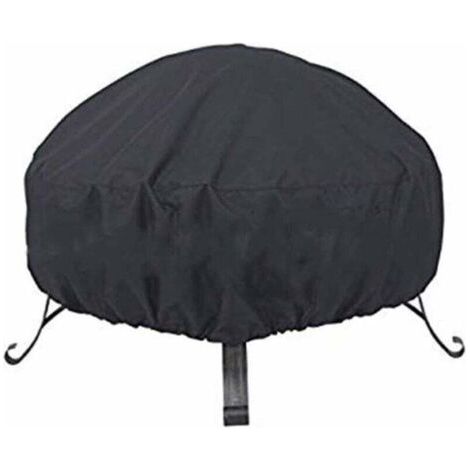QORVA
-Housse De Protection Multi-Usage Pour Brasero Rond Noir Étanche À La Poussière Avec Cordon De Serrage Pour Poêle (L : 92 X 31 Cm)..