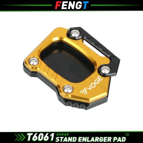 (Or A) Compatible avec la moto VOGE 525DS : extension de béquille latérale, support de pied, plaque de support pour les modèles 525DSX, DS 525 et DS525 DS/DSX 525. (1/4)