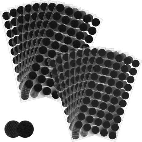 Scratch Autocollant Rond,Autocollantes Hook & Loop Pastille Adhesive (1/5)