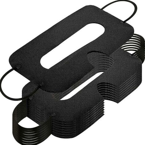 royaluxe -Paquet de 100 masques jetables non tissés pour les yeux, masque sanitaire blanc pour les yeux,protection personnelle compatible avec le casque de réalité virtuelle HTC Vive (noir) (1/5)