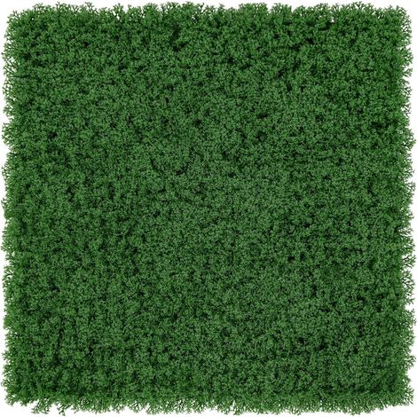 GOPLUS Plantes Artificielles Muraux en Gazon, 12 Panneaux de Buis Artificiel pour Intérieur Extérieur, Structure en Forme de 'X', Décoration Murale, pour Jardin, Mariage, Fête (1/5)