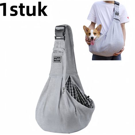 Sac de transport pliable pour chien et chat avec forme de dragon sac à dos respirant léger et portable pour petits animaux utilisation intérieure et extérieure 1 pièce couleur grise (1/5)